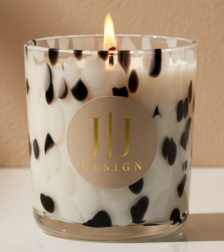 Vanilla Woods Soy Candle - Luxe Studio Shot